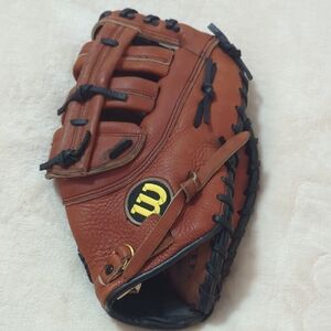 Wilson Tan Baseball Glove with Black Lacing